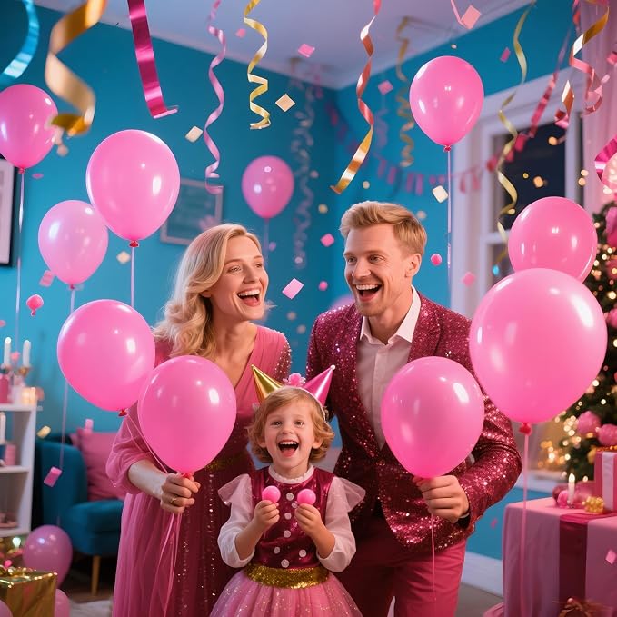 200pcs Pink Balloons 5 Inch, Small Mini Latex Balloons - Image 7