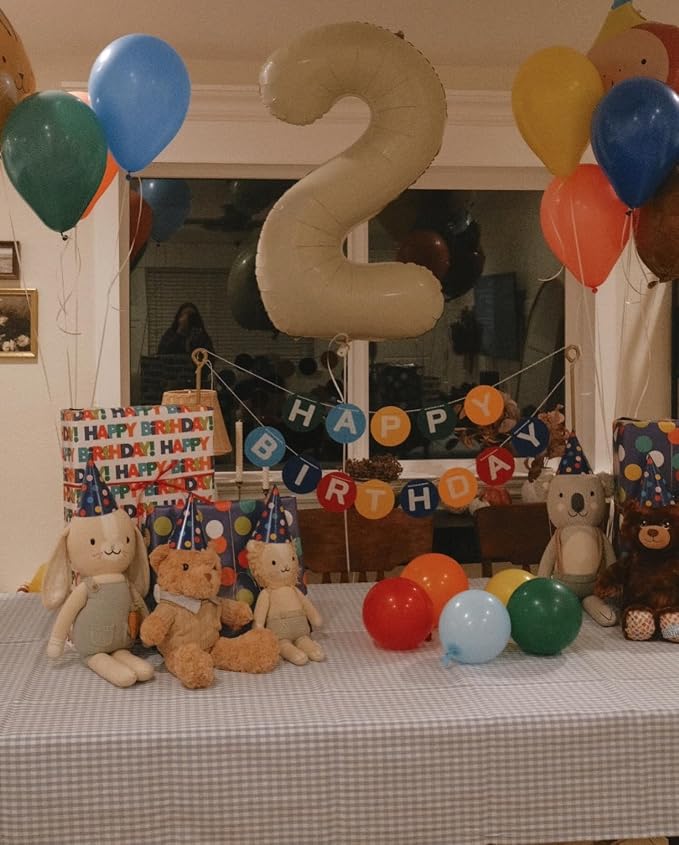 40 Inch Cream Number 9 Balloon Birthday Party Decorations - Image 7