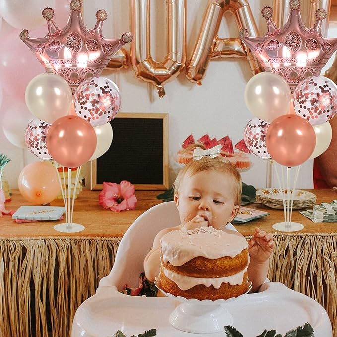 Rose Gold Balloon Stand Kit For Table 2 Set - Image 6