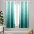 DWCN Teal Ombre Curtains for Bedroom by DWCN
