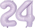 40 In Matte Purple Number Balloons Helium Foil Mylar Balloon Digital 24 | by Exquisitehighqualitypartydecorationstomeetyoureveryneed%EF%BC%81