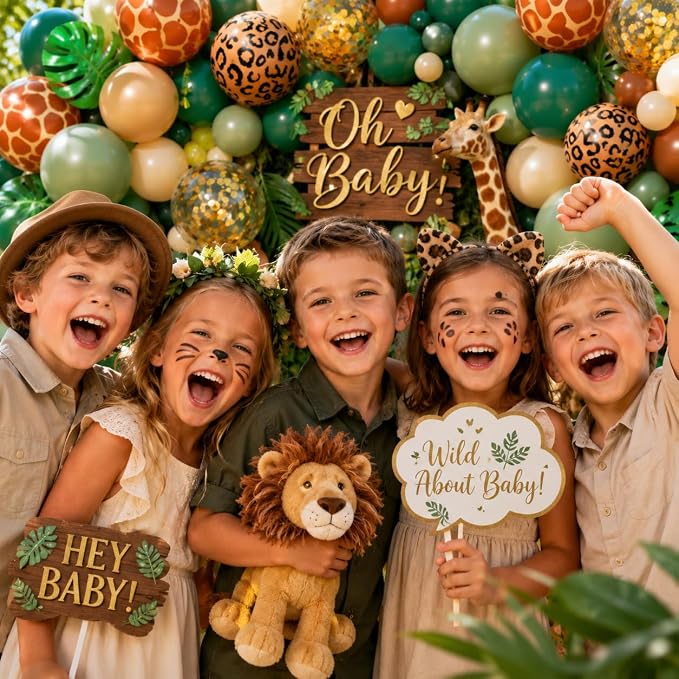 Jungle Safari Balloons Arch Garland Kit 166Pcs - Image 8
