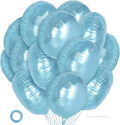 20 Pcs Light Blue Round Shaped Balloons, 18 Inch Round Foil Balloon, Giant by YOTHORN