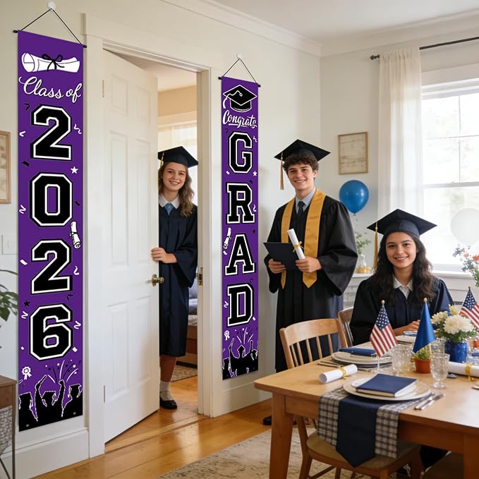 Graduation Banner Class of 2026, Congrats Grad Decorations - Image 6