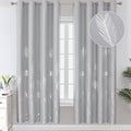 Light Grey Blackout Curtains 72 Inches Long, Light Blocking Thermal Insulated by ESTELARTEXTILER