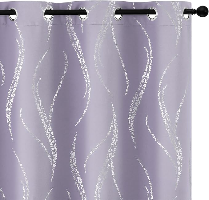 Yakamok Lilac Light Blocking Curtains by Yakamok