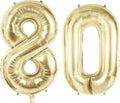 Number 80 Balloons for 80th Birthday Party Decorations, 40 Inch 0-100 by Joycard