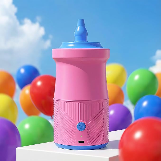 Denkee Balloon Pump Electric, Rechargeable Cordless Balloon Air Pump Portable by Denkee