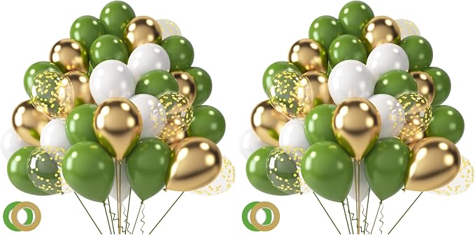LovesTown 60PCS Sage Green Balloon Garland Kit, Balloon Arch Kit Metallic Latex by Lovestown