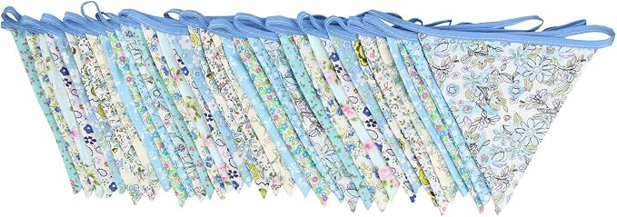 10M/32Ft Triangle Bunting Banner, Baby Shower, Outdoor and Home Decorations - Image 3