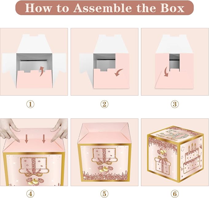 Guiruiy 3Pcs 50th Birthday Decorations Balloon Gift Boxes - Image 6