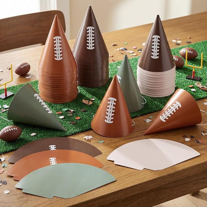 Watersay 24 Pcs Themed Party Hats Theme Cone Paper Hats - Image 2