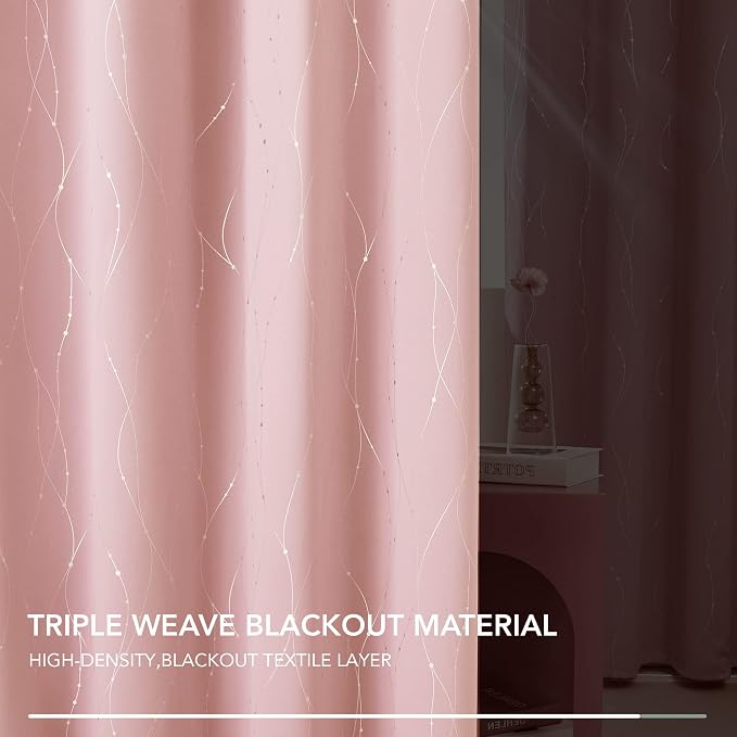 Deconovo Living Room Curtains 45 Inches Long, Thermal Insulated, Room Darkening - Image 4