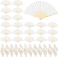 Aodaer 72 Pieces White Folding Fans by Aodaer