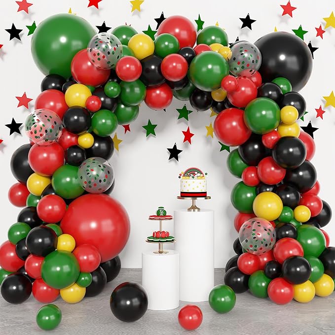 Amandir 153 Pcs Black History Month Decorations Balloon Arch Garland Kit - Image 3