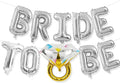 Silver Bachelorette Party Decorations, Bride To Be Bridal Shower Letter by Paeyeq