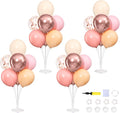 4 Sets Dusty Pink and Rose Gold Balloons Stand by ZyloonDecoration