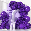 Ouddy Party 129Pcs Dark Purple Balloons Different Sizes 18 12 10 5Inch by OuddyParty
