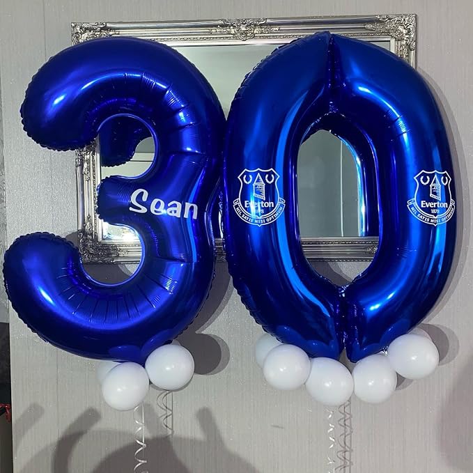 40 Inch Navy Blue 20 Number Balloons Giant 20 Balloons Navy Blue Birthday 20 - Image 7