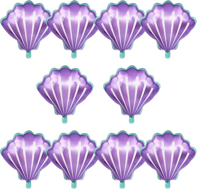 Sea Shells Balloons Multi-color Sea Shells Foil Mylar Balloon by OSAMUHA