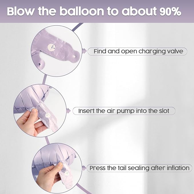6 Balloon - Lilac Birthday Number Balloons, 40 Inch Decorations Men Women | - Image 6
