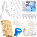 108 Pcs Balloon Arch Kit, 10 White 4 Inch Clips, 50 White 260 Balloons | by Unknown