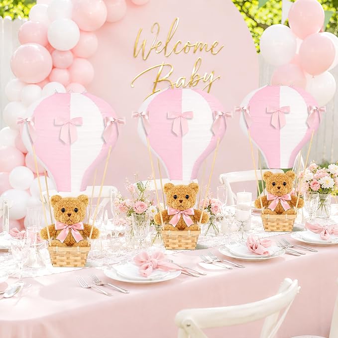 6 Sets Bear Hot Air Balloon Decorations Table Centerpieces - Image 6