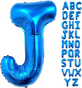 Lovoir 40 Inch Large Blue Letter J Balloons Big Size Jumbo Mylar Foil Helium by Lovoir