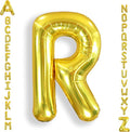 AULE 40 Inch Gold R Balloon Letter Foil A-Z Birthday Big Alphabet | Birthday by AULE