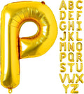 Lovoir 40 Inch Large Gold Letter P Balloons Big Size Jumbo Mylar Foil Helium by Lovoir