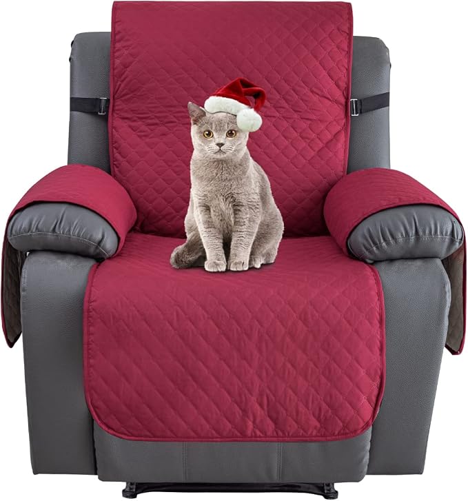XINEAGE Water Resistant Recliner Cover, Nonslip Recliner Chair Covers - Image 8