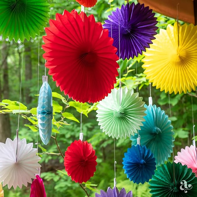 Colorful Paper Fans - Image 4