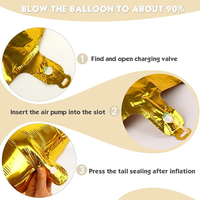 40 Inch Gold Number 1 Balloon Birthday Party Decorations - Image 6