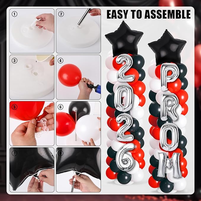 2 Sets Graduation Balloon Column Stand Kit - Image 4