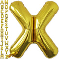 VHUWE 40 inch Gold Letter X Balloon, Big Size Alphabet Foil Mylar Helium by VHUWE