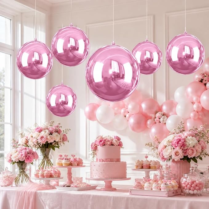 22 Inch Pink Foil Balloons, Baby Pink Balloon - Image 5