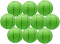 Green Paper Lanterns Decorative Hanging Chinese Ceiling Party Supplies by BARTHEW