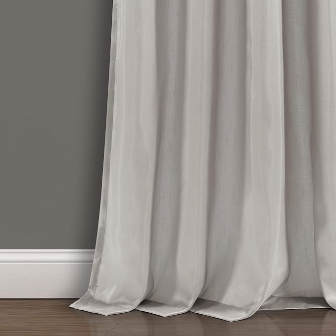 Lush Decor Night Sky Window Curtain Panel, Single 42"W x 108"L Yellow & Gray - Image 5