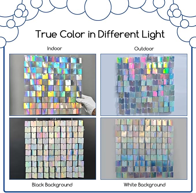 COKAOBE LiteGrid Series Shimmer Wall Backdrop - Image 4