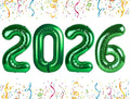 2026 Balloon Numbers Party Decorations, 40In Green Balloons | Eye-catching by Mluchee