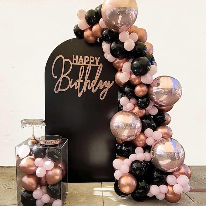 Rose Gold Balloons Set, Baby Shower, Wedding Party Decoration - Image 3