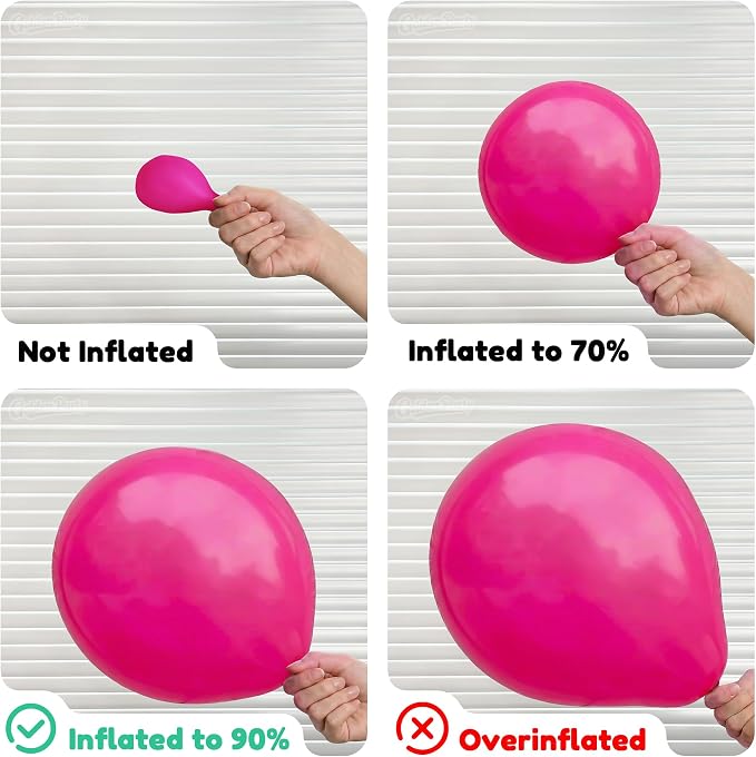 Pink Balloons, Metallic Pink, Light Pink Balloons - Image 4