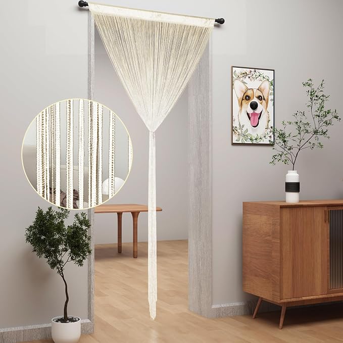 YIIBAII Door String Curtains Fringe Door Curtains - Image 2