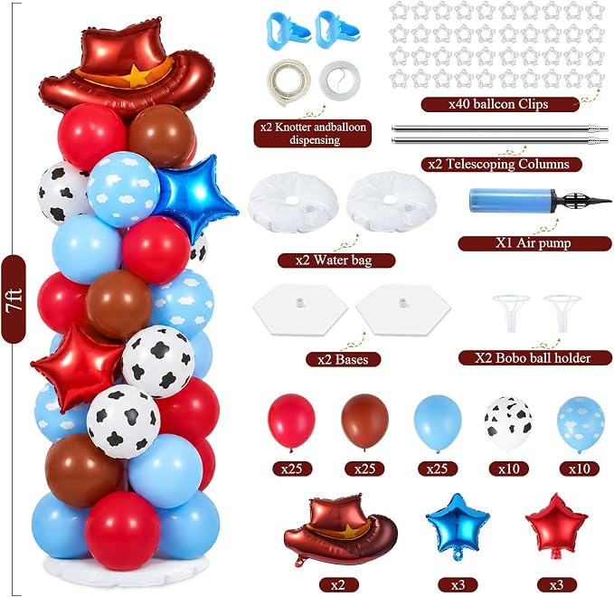 Balloon Towers Set of 2, Balloon Column Stand - Image 4