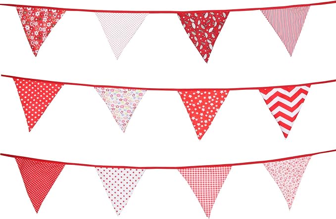 10M/32Ft Triangle Bunting Banner, Baby Shower, Outdoor and Home Decorations - Image 4