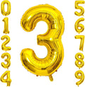 Gold Number Balloons Birthday Balloons by United-UnicornsParty