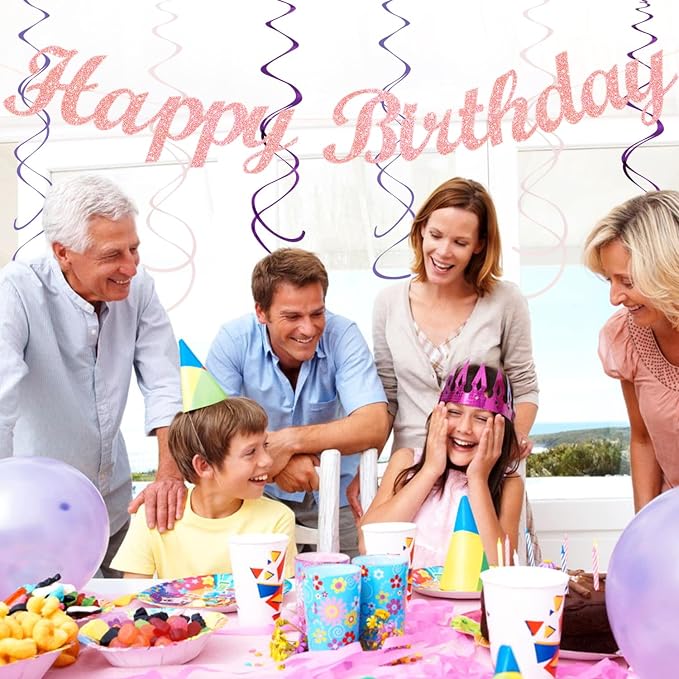 Purple Lilac-Lavender Pink Women Birthday Party-Decorations - Image 7