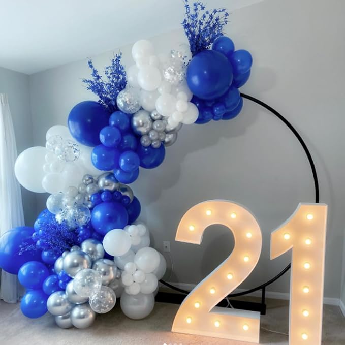 Awenztech 120pcs 5 inch Royal Blue Latex Balloons | Graduation, Baby Shower - Image 4
