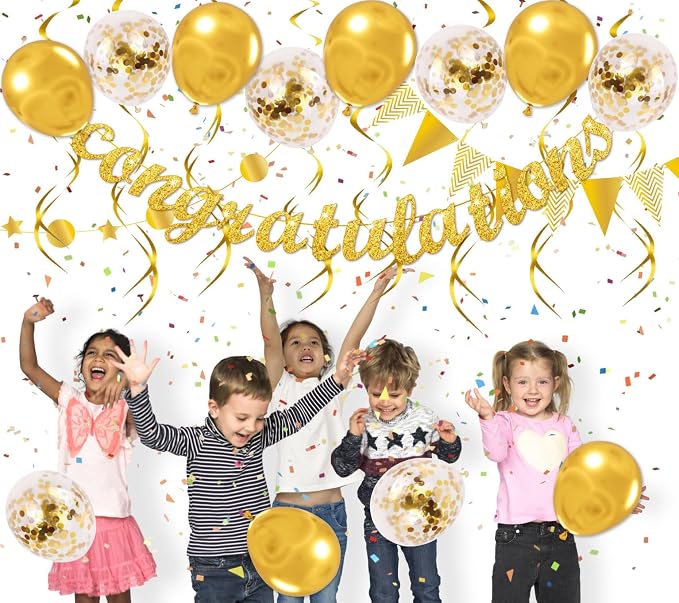 Congratulations Banner Kit for Graduation Party Decorations, Class of 2026 - Image 5