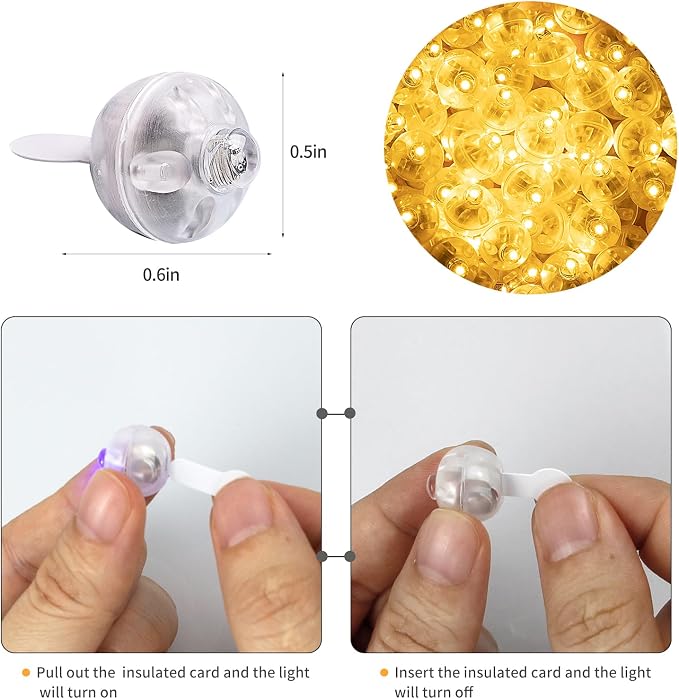 Aogist 200Pcs Warm White Balloon Lights - Image 4